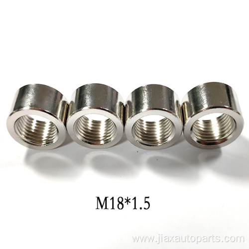 oxygen sensor welded nut, M18*1.5 steel round nut